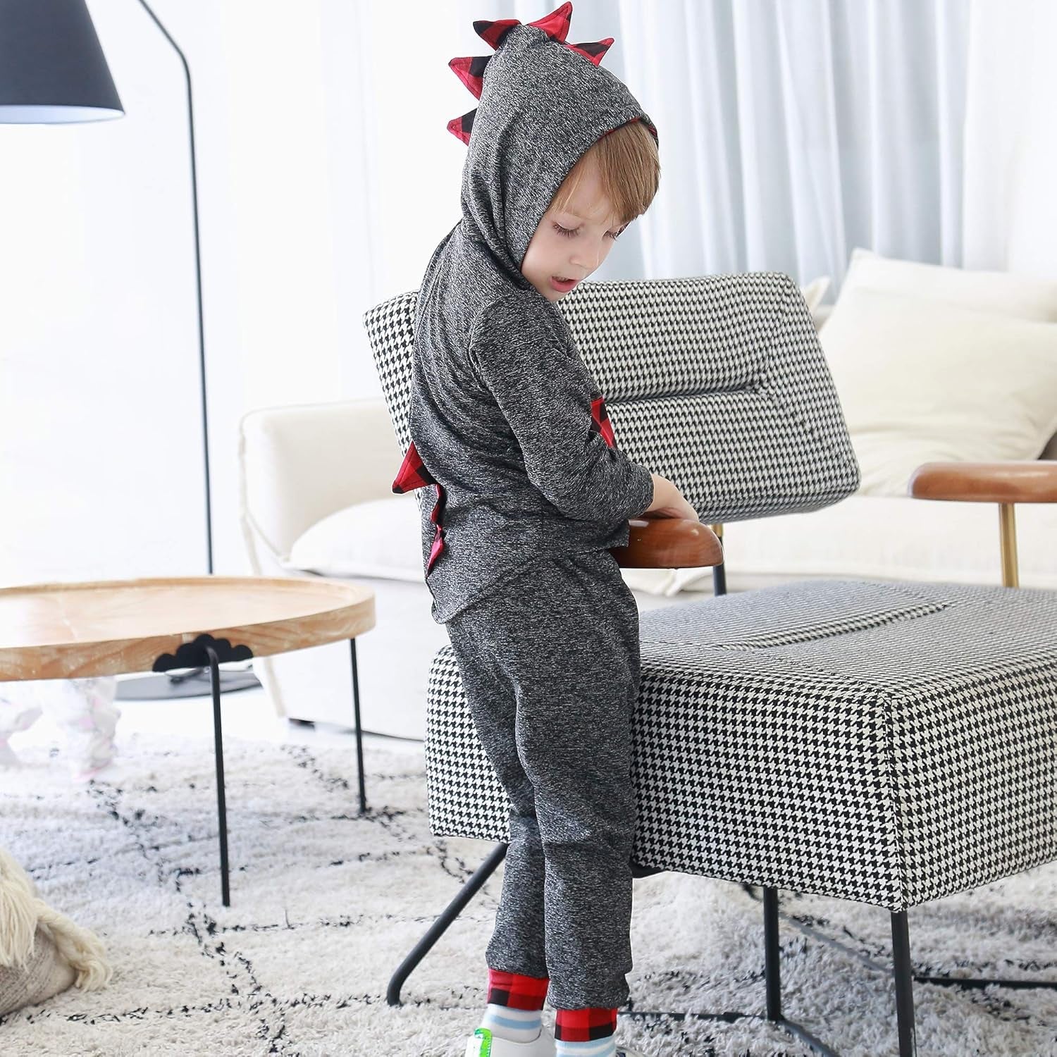 Toddler Infant Baby Boy Clothes Outfit Long Sleeve Dinosaur Hoodie Sweatshirt Fall Winter Clothes for Toddler Boy