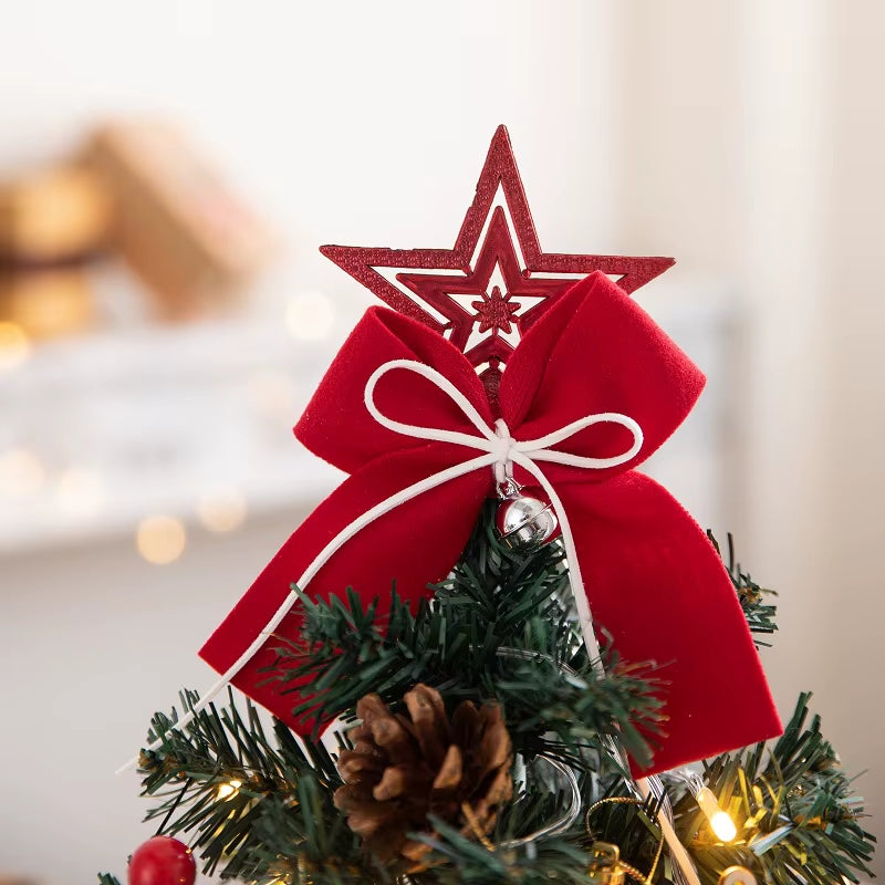 2PCS 2024 Christmas Decoration Desktop Christmas Tree Set Christmas Decoration Ornament Mini Small Christmas Tree Christmas Gift