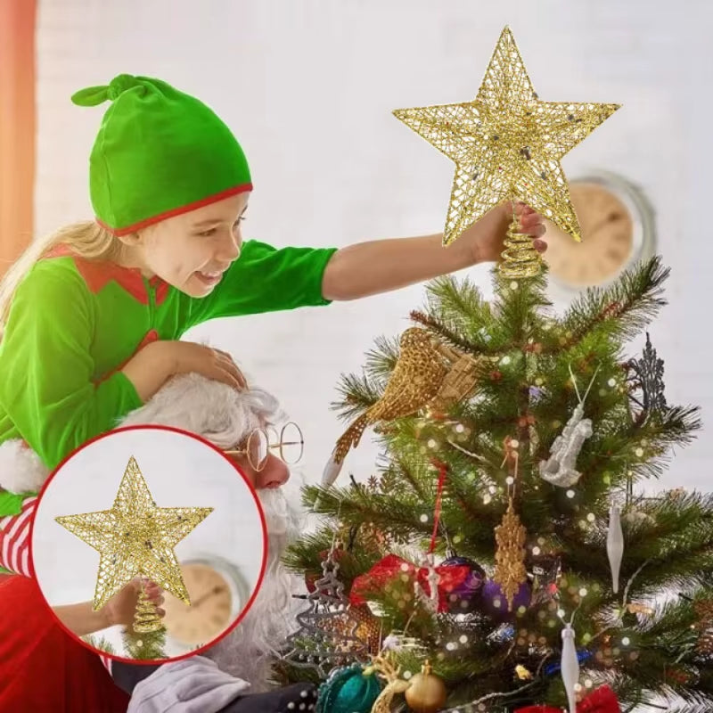 1 Pc Christmas Tree Top Star Decoration Grinch Christmas Decorations Christmas Tree Topper Navidad Decoracion 2025