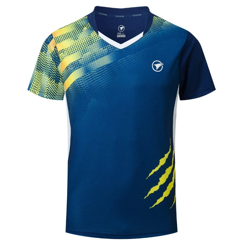 New Badminton Shirts Men/Women , Sport Shirt Tennis Shirts , Table Tennis T-Shirt , Quick Dry Sports Training Soccer T-Shirts