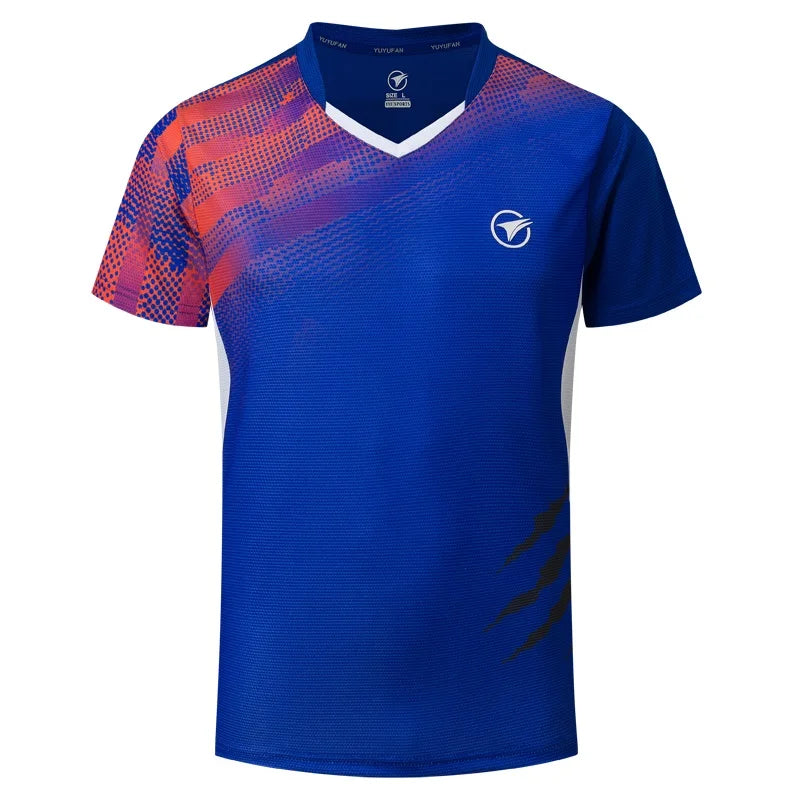 New Badminton Shirts Men/Women , Sport Shirt Tennis Shirts , Table Tennis T-Shirt , Quick Dry Sports Training Soccer T-Shirts