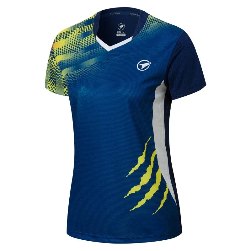 New Badminton Shirts Men/Women , Sport Shirt Tennis Shirts , Table Tennis T-Shirt , Quick Dry Sports Training Soccer T-Shirts
