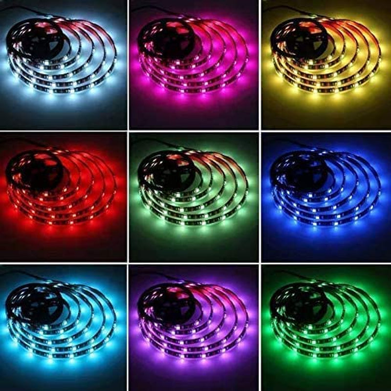 Tira De Luces Led Tira De Luz Led Rgb De 16.4 Pies 5050 Luces De Cinta Led Tira