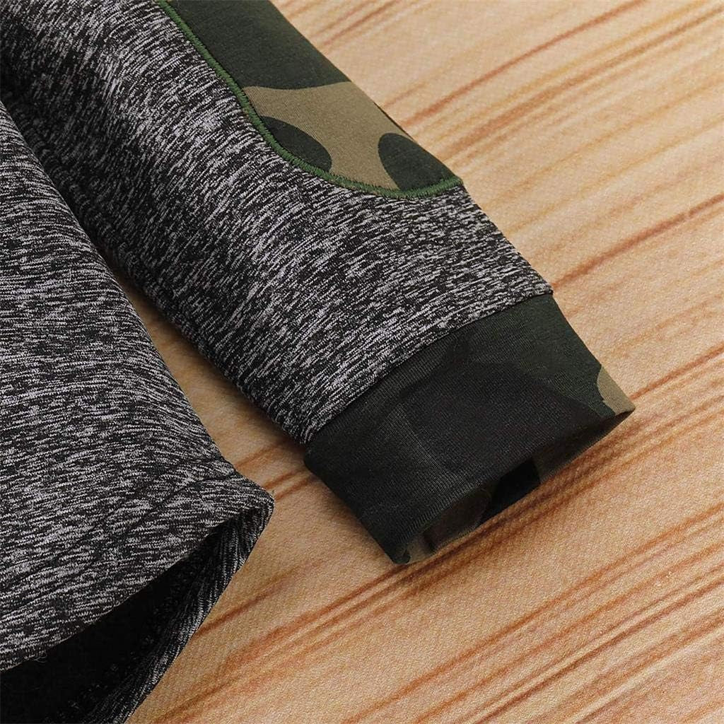 Toddler Baby Boy Fall Winter Clothes Plaid Long Sleeve Hoodie Sweatshirt Pants Set 2Pcs Infant Christmas Outfits 0-3T