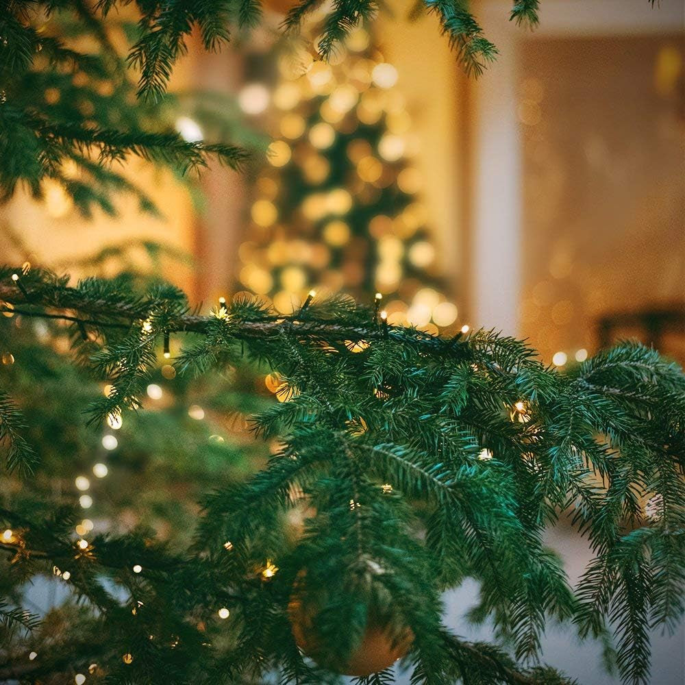 1000 LED 328Ft 8 Modes with Timer Christmas String Lights IP55 Outdoor Waterproof UL Certificated Indoor Fairy Lights Garden Patio Wedding Christma Trees Parties Decoration Warm White