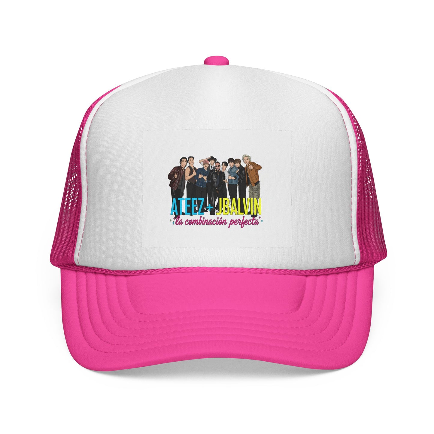 Music Kpop Idol Trucker Cap with Jbalvin and Ateez Design