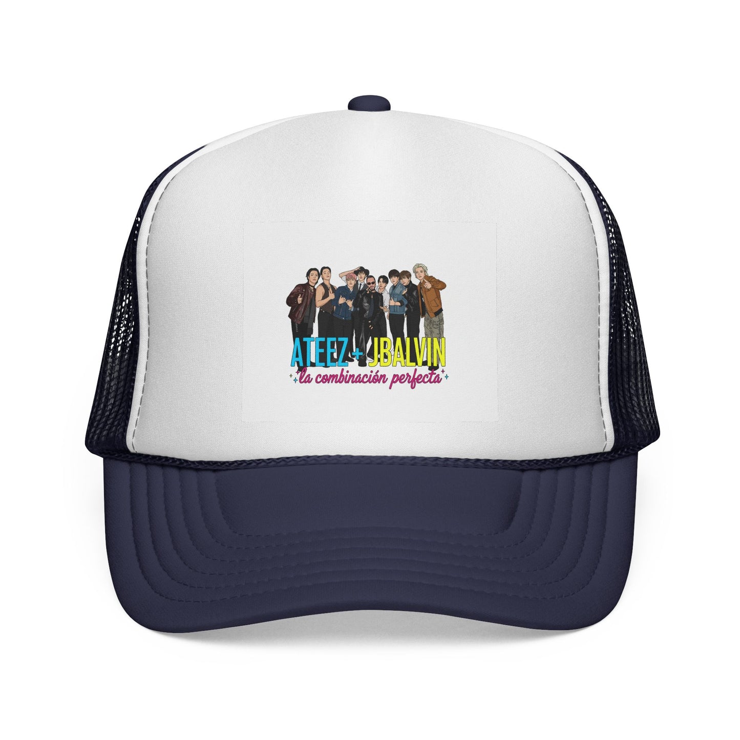Music Kpop Idol Trucker Cap with Jbalvin and Ateez Design