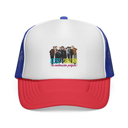 Music Kpop Idol Trucker Cap with Jbalvin and Ateez Design