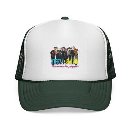 Music Kpop Idol Trucker Cap with Jbalvin and Ateez Design