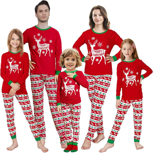 Christmas Family Matching Pajamas Family Holiday Pjs Matching Sets