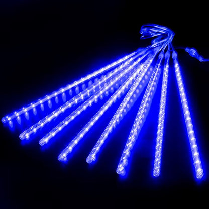 LED Meteor Shower Rain Lights Waterproof Falling Raindrop Fairy String Light for Christmas Holiday Party Patio Decor 30/50CM