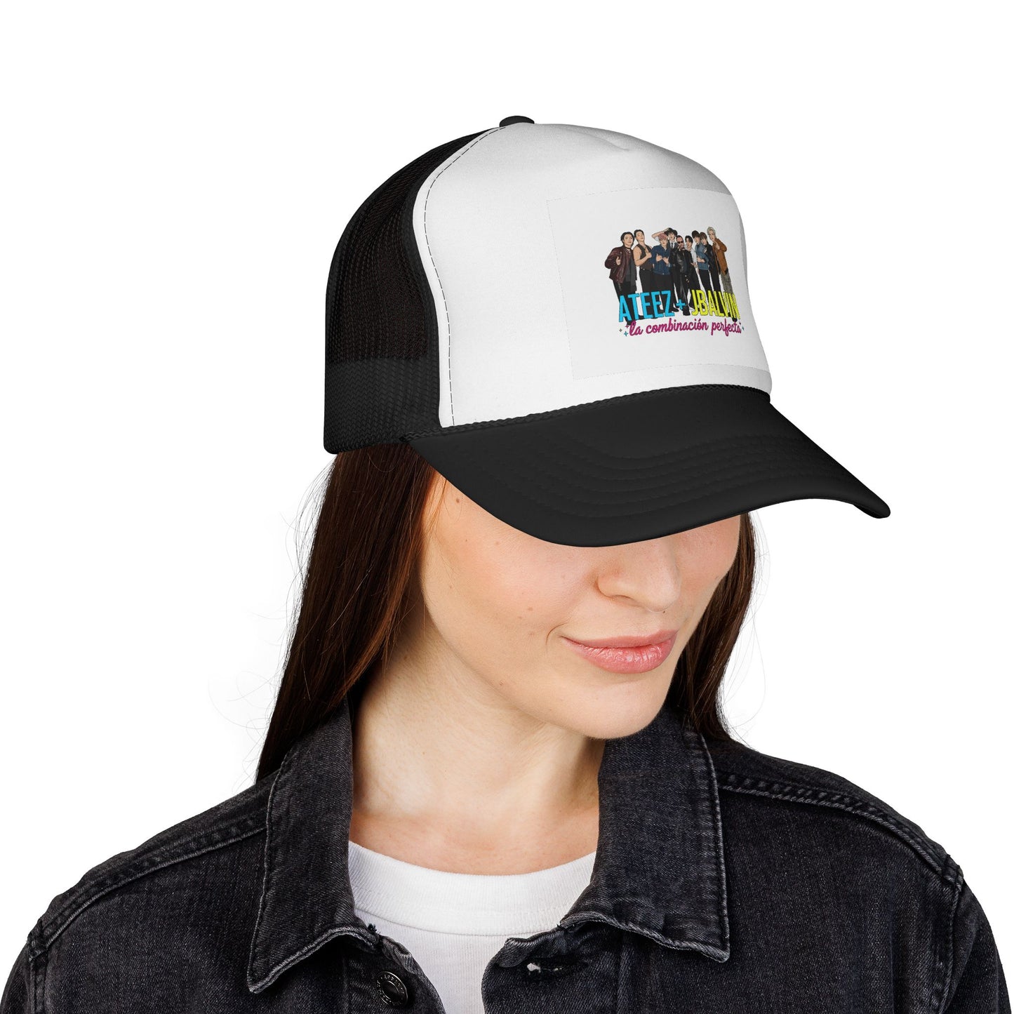 Music Kpop Idol Trucker Cap with Jbalvin and Ateez Design