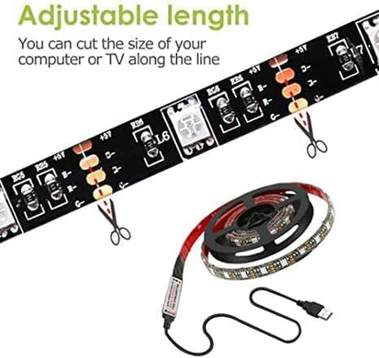Tira De Luces Led Tira De Luz Led Rgb De 16.4 Pies 5050 Luces De Cinta Led Tira