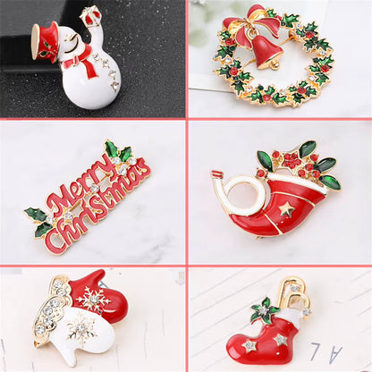 Christmas Brooch Pins Cute Christmas Pins for Kids Christmas Gift Decorations Christmas Brooch Pins Christmas Brooch Set