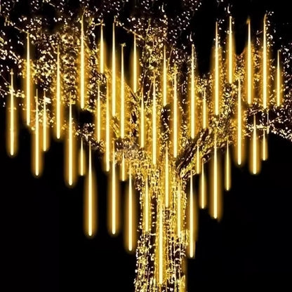 LED Meteor Shower Rain Lights Waterproof Falling Raindrop Fairy String Light for Christmas Holiday Party Patio Decor 30/50CM