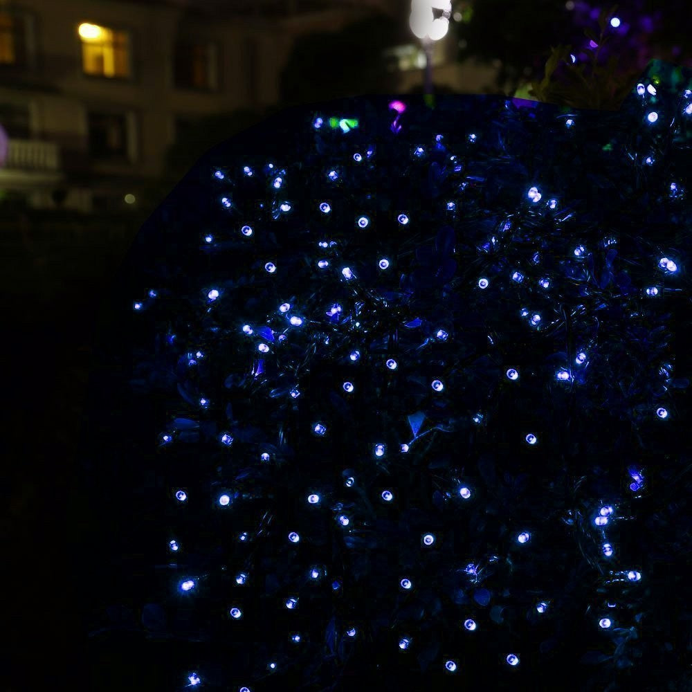 Guirnalda De Luces Solares Navideñas De 50 LED Y 22 Pies Con Energía Solar