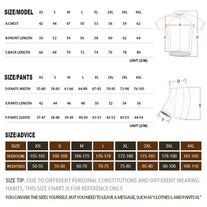 Team 2024 Men Summer Short Sleeve Cycling Jersey Set MTB Maillot Ropa Ciclismo Bicycle Wear Breathable Cycling Clothing