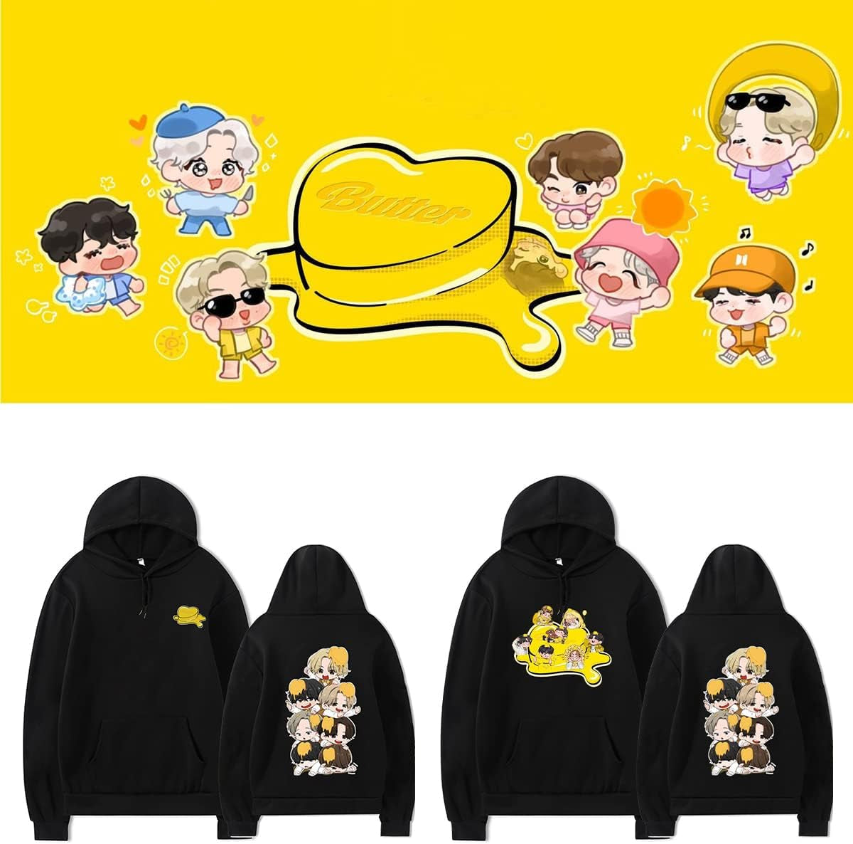Kpop Hoodie for Men Jimin Hoodies for Women Teen Girls Pullover Sweatshirts K-Pop Merchandise