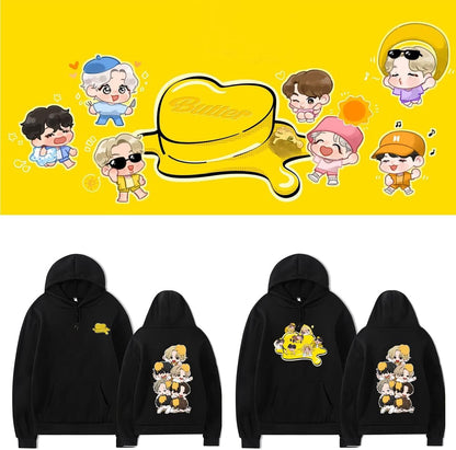 Kpop Hoodie for Men Jimin Hoodies for Women Teen Girls Pullover Sweatshirts K-Pop Merchandise