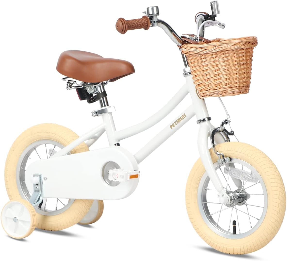 Girls Bike with Basket for 2-12 Years Old Kids, 12 14 16 18 20 Inch Bicycle with Bell Training Wheels, Multiple Colors